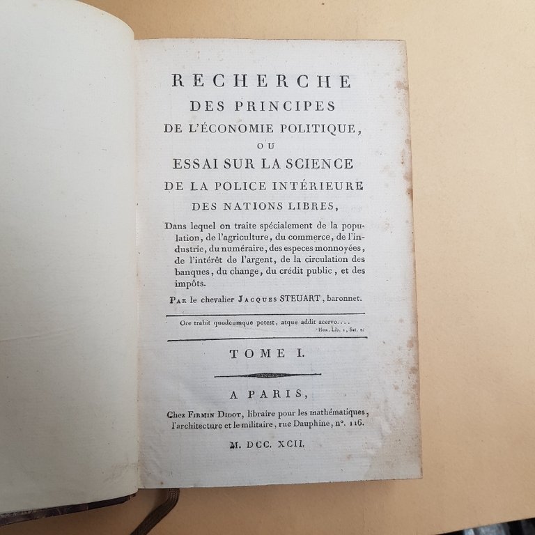 Recherche des principes de l'économie politique, ou essai sur la …