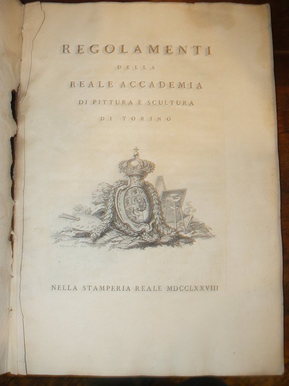 Regolamenti della Reale Accademia di pittura e scultura di Torino. …