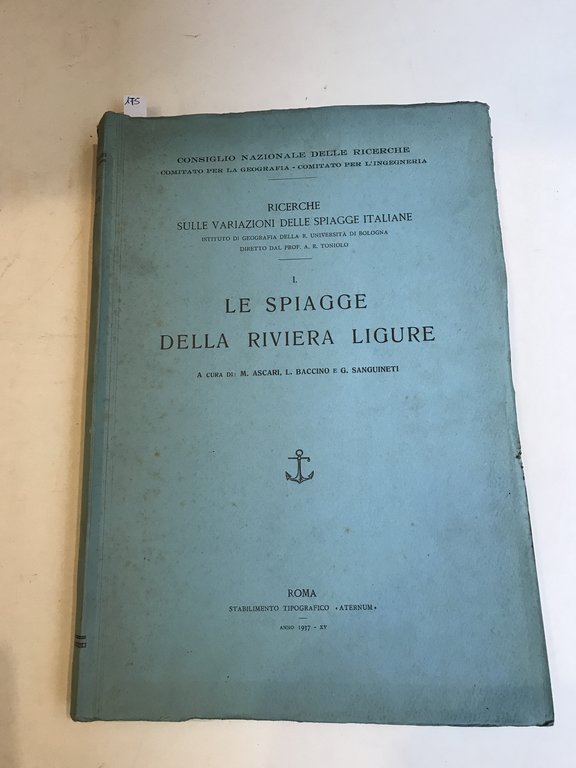 Ricerca sulla variazione delle spiagge italiane. I: Le spiagge della …