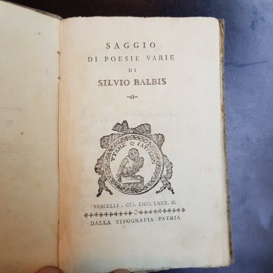 Saggio di poesie varie