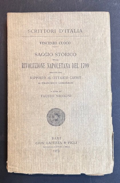 Saggio storico sulla Rivoluzione napoletana del 1799 seguito dal rapporto … | Immagine principale