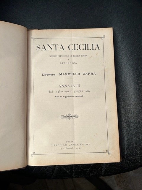 Santa Cecilia Rivista Mensuale di musica Sacra e Liturgica. Direttore …