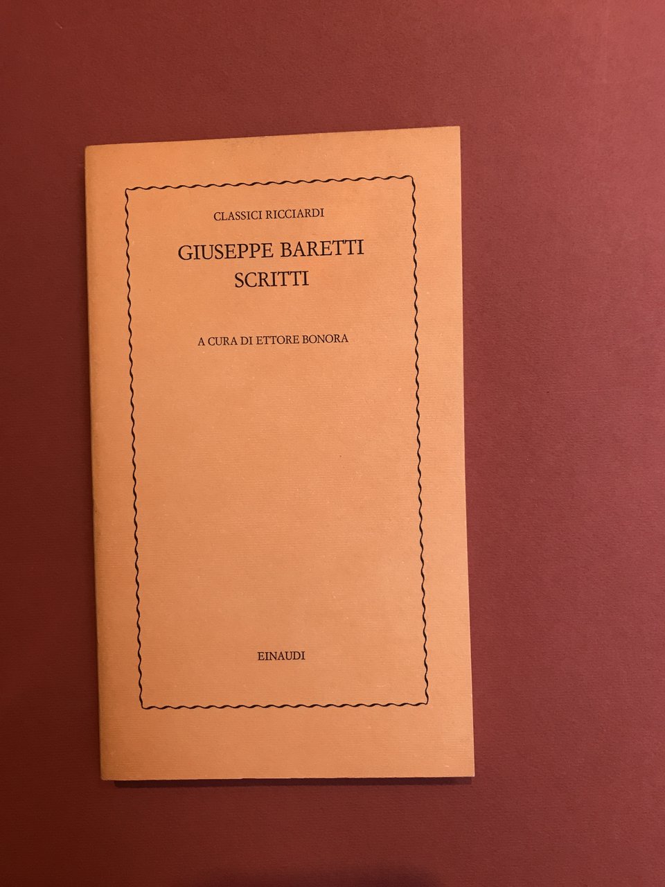 Scritti. A cura di Ettore Bonora | Immagine principale