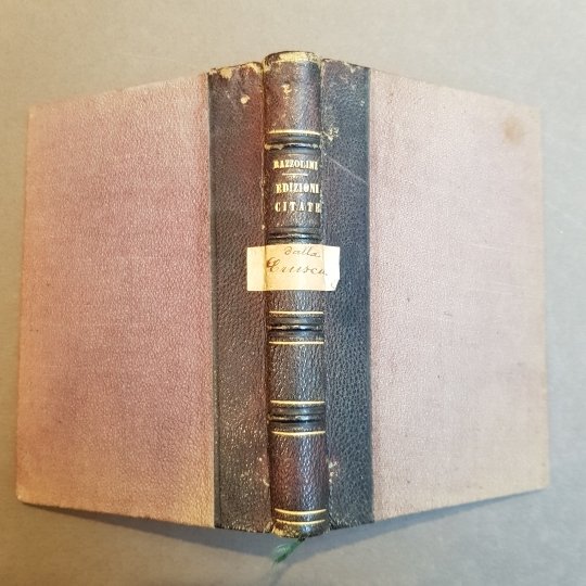 Serie delle Edizioni citate dagli Accademici della Crusca nelle cinque …