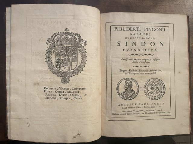 Sindon Evangelica. Accesserunt hymni aliquot, insignis bulla pontificia. Elegans epistola …