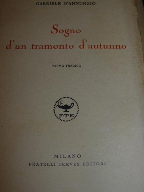 Sogno di un tramonto d'autunno. Poema tragico