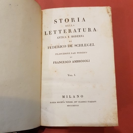 Storia della letteratura antica e moderna. Traduzione dal tedesco di …