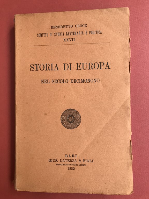 Storia di Europa nel secolo decimonono