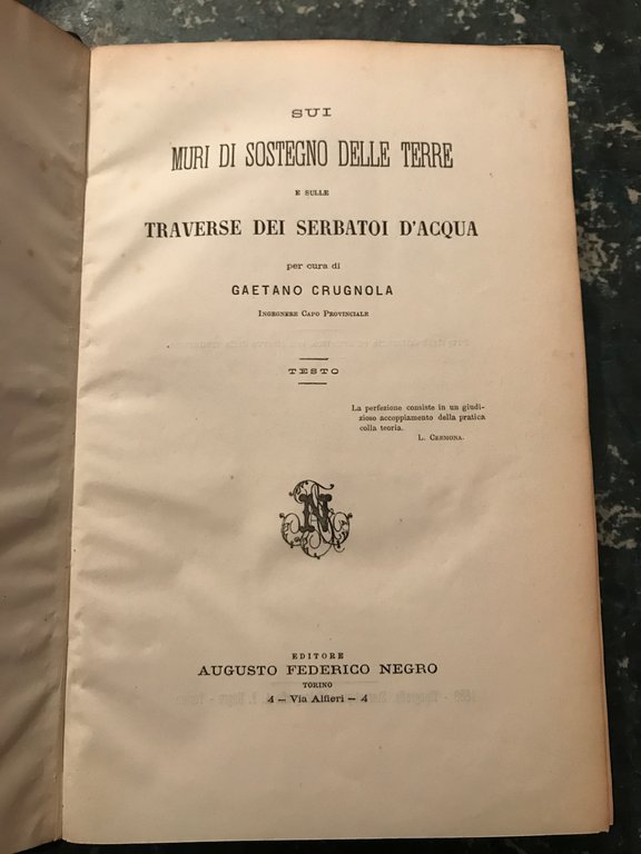 Sui muri di sostegno delle terre e sulle traverse dei …