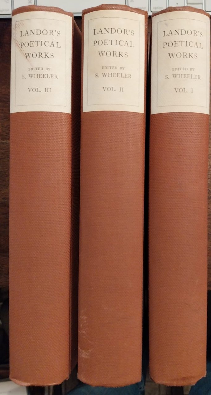 The poetical works of Walter Savage Landor. Edited by Stephen … | Immagine principale