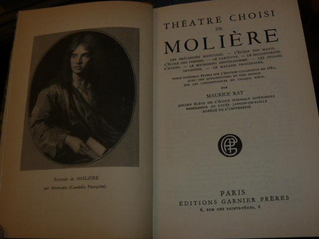 Theatre choisi de Molière. Les précieuses ridicules, L'école des maris, …