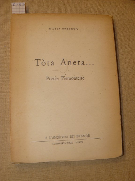 Tòta Aneta. Poesìe piemonteise