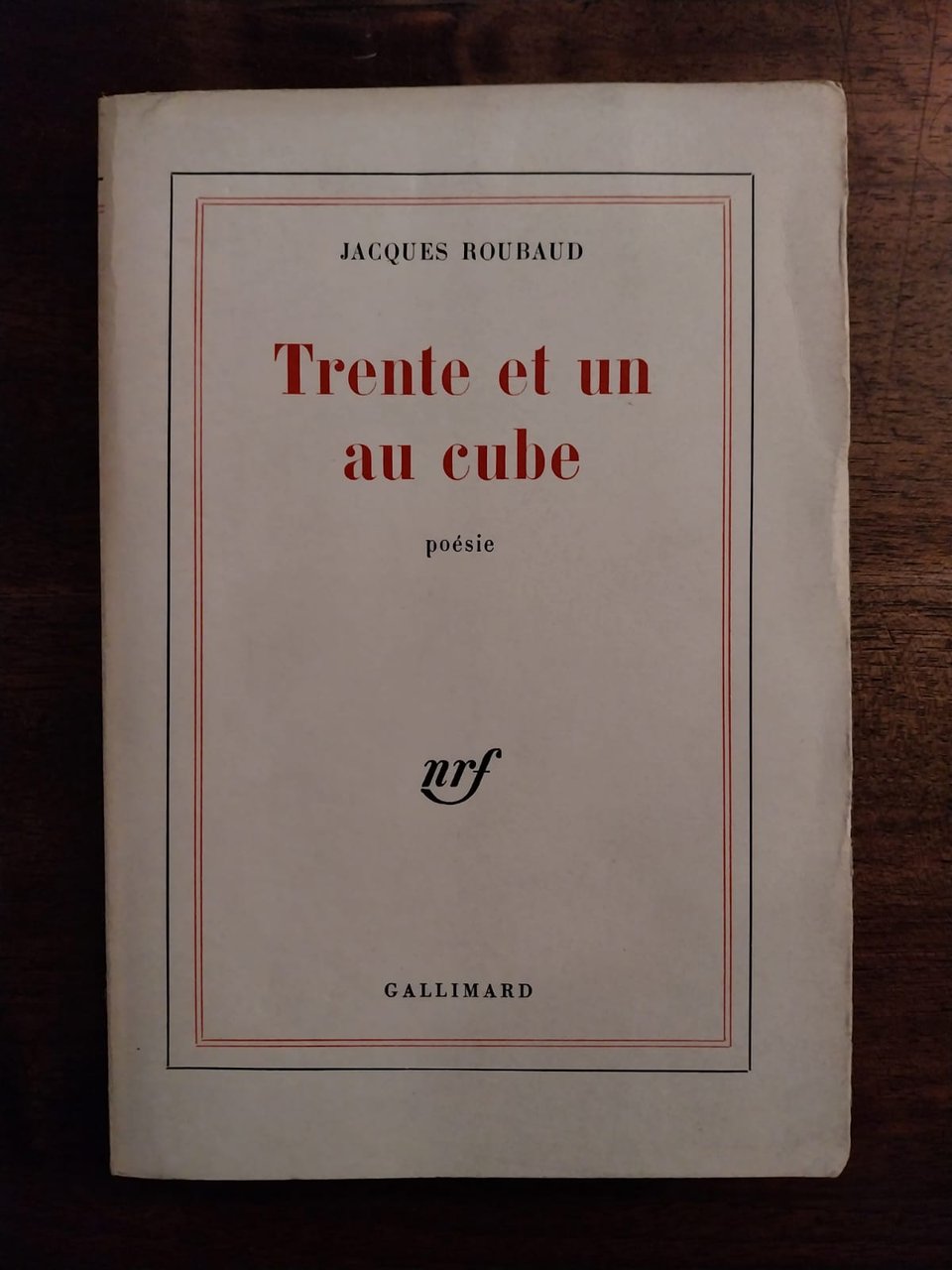 Trente et un au cube. Poésie