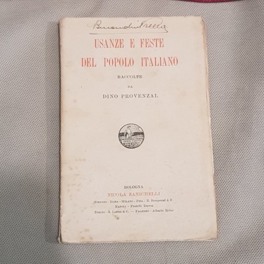 Usanze e feste del popolo italiano.