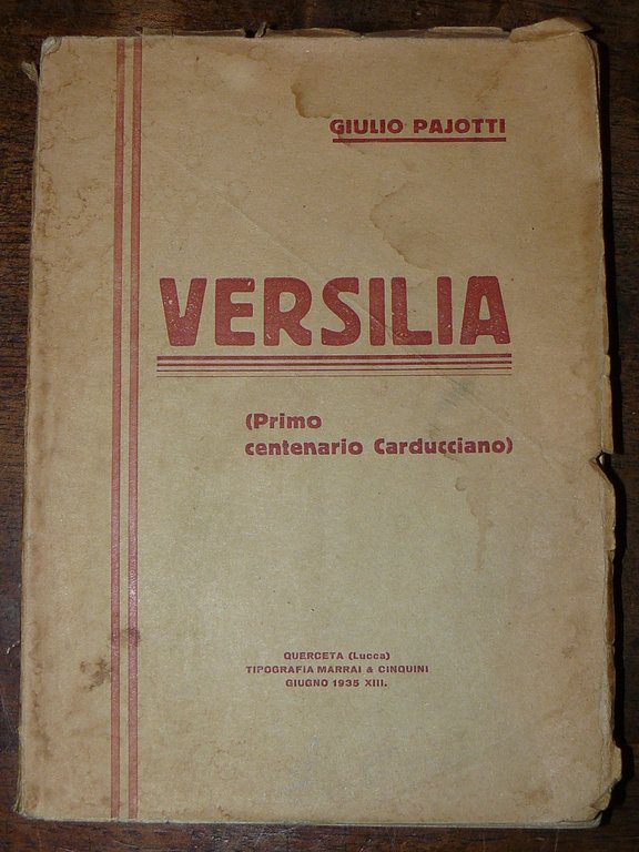 Versilia (primo centenario Carducciano).