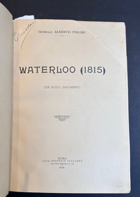 Waterloo (1815) con nuovi documenti