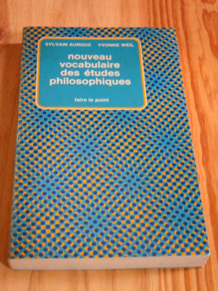 Nouveau vocabulaire des études philosophiques