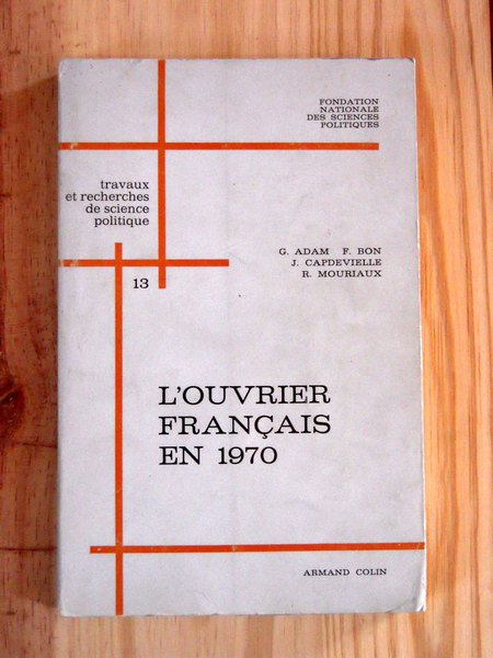 L'ouvrier français en 1970