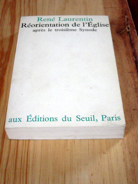 Réorientation de l'Eglise