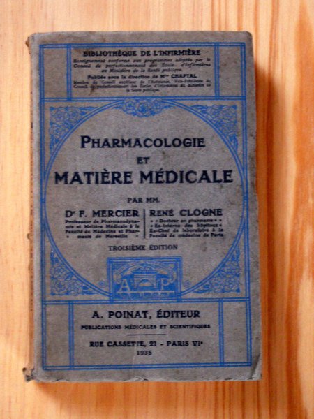 Pharmacologie et matière médicale