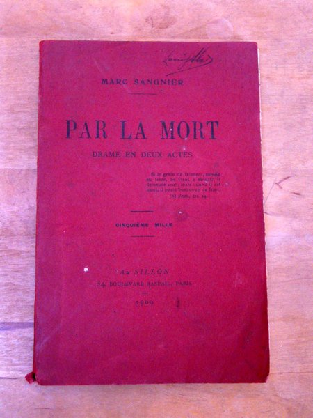 Par la mort (drame en deux actes)