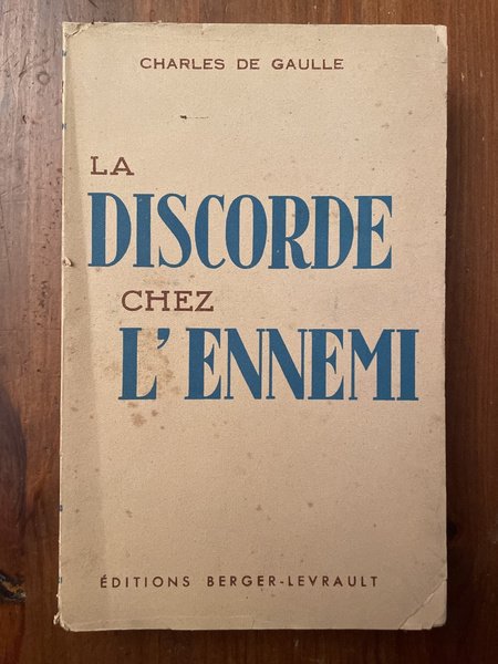 La discorde chez l'ennemi