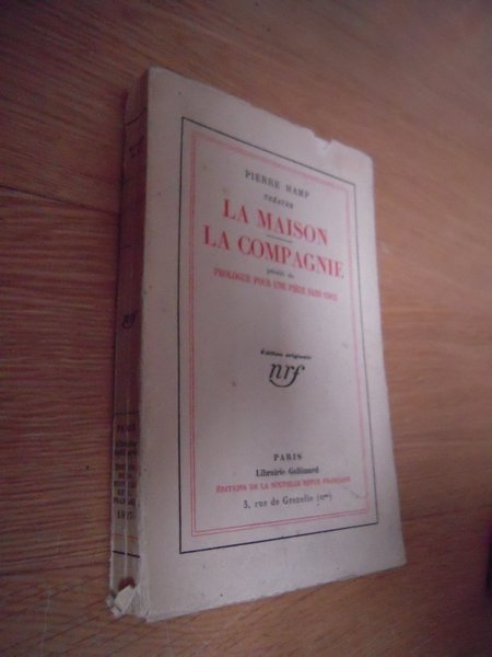 Théâtre I (La maison. La compagnie. Précédé du Prologue pour …