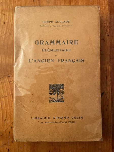 Grammaire élémentaire de l'ancien français