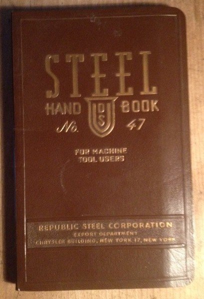 The steel hand book N°47 for machine tool users