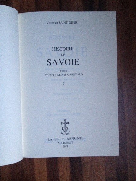 Histoire de Savoie (3 volumes complet)