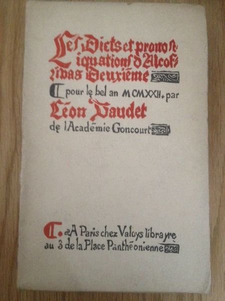 Les dicts et pronostiquations d'Alcofribas Deuxième pour le bel an …