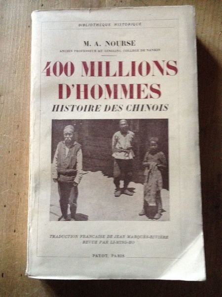 400 millions d'hommes histoire des Chinois