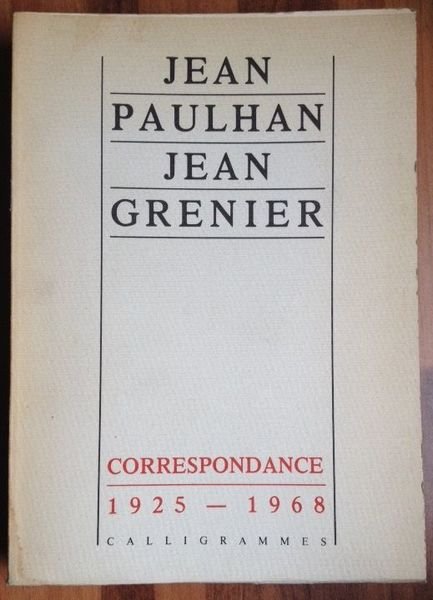 Correspondance 1925-1968