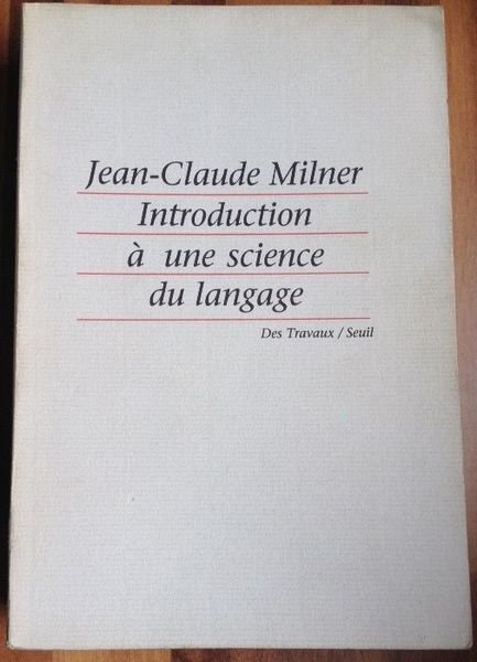 Introduction à une science du langage