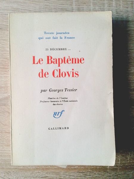 Le bapteme de Clovis - 25 decembre .