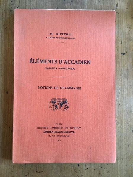 Éléments d'accadien assyro-babylonien, notions de grammaire