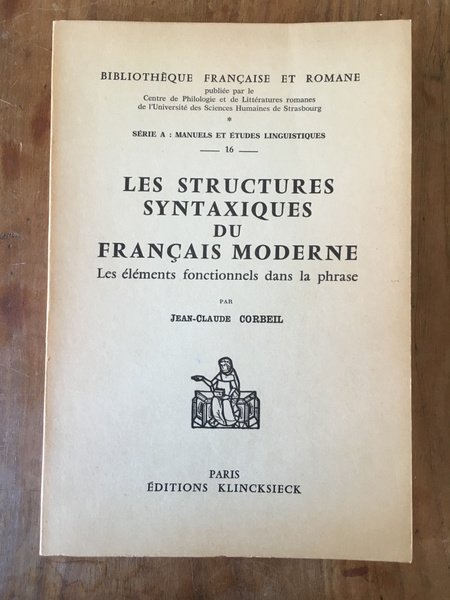 Les Structures syntaxiques du français moderne. les éléments fonctionnels dans …