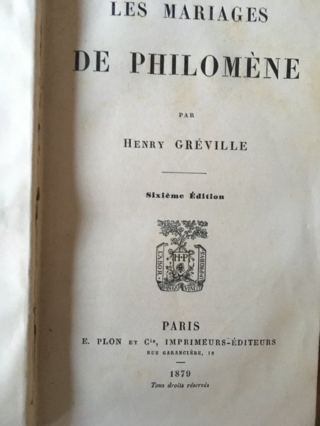 Les mariages de Philomène