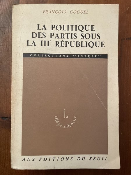 La politique des partis sous la IIIe République