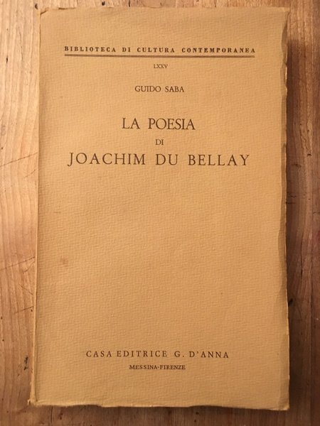 La poesia di Joachim Du Bellay