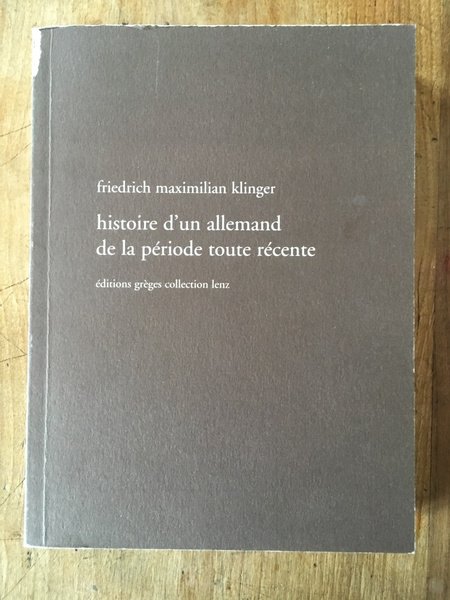 Histoire d'un Allemand de la période récente