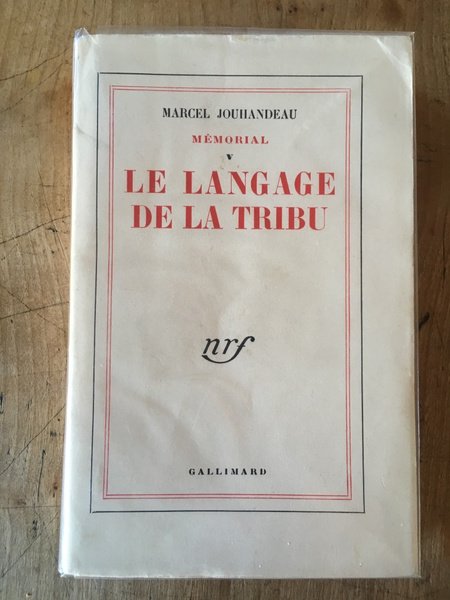 Mémorial V, Le langage de la tribu