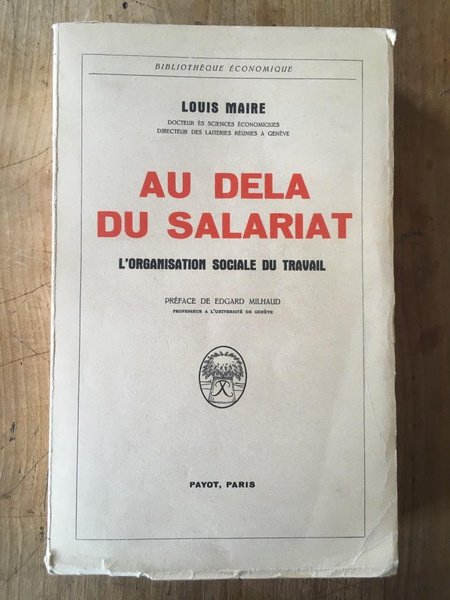 Au delà du salariat. L'organisation sociale du travail