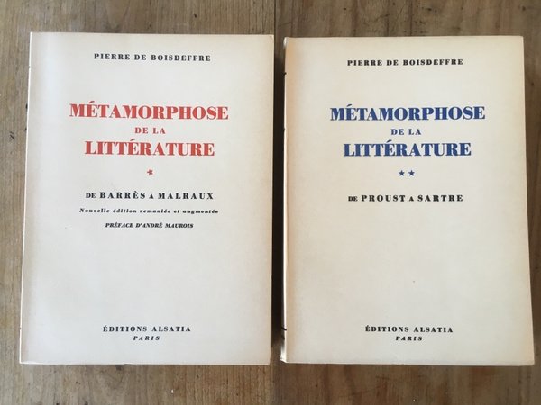 Métamorphose de la littérature (2 volumes)