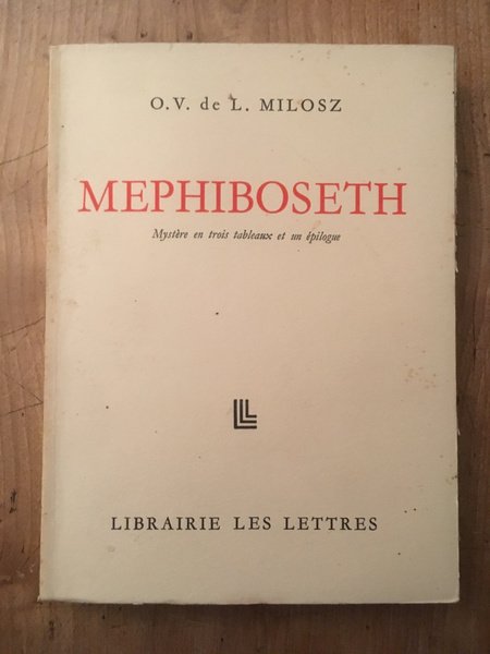 Mephiboseth, Mystère en trois tableaux et un épilogue