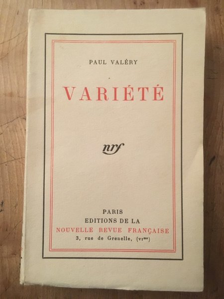 Variété, édition originale