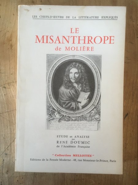 Le misanthrope de Molière, Etude et Analyse par René Doumic