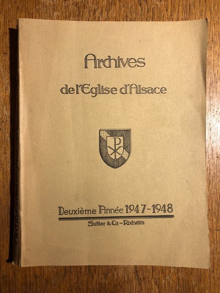 Archives de l'Eglise d'Alsace 1947-48