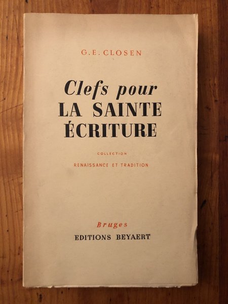 Clefs pour la Sainte Ecriture