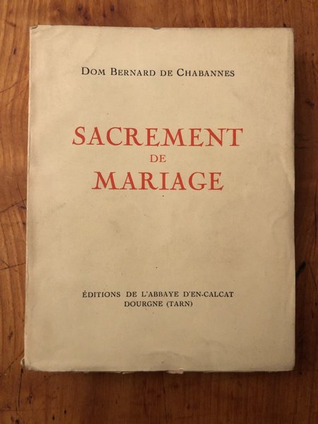 Sacrement de Mariage